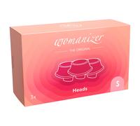 Womanizer Premium Eco - set d'embouts suceurs de rechange - rose (x3)