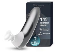Womanizer Pro Stimulateur Clitoridien pour Femmes et Couples | Sextoy Vibrant | Aspirateur de Clitoris avec 11 Niveaux d’Intensité | Stimulateur Étanche pour Plaisir Intime | Gris