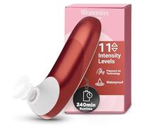 Womanizer Pro Stimulateur Clitoridien pour Femmes et Couples | Sextoy Vibrant | Aspirateur de Clitoris avec 11 Niveaux d’Intensité | Stimulateur Étanche pour Plaisir Intime | Rouge
