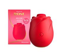 Womanizer Rose Suceur de clitoris | Vibromasseur avec Stimulateur Clitoridien à succion | 6 niveaux d’intensité & 4 motifs de vibration | Sex Toy aspirant pour femme et couple | Etanche