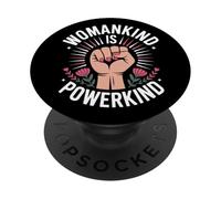 Womankind, C'est Powerkind, émancipation des Femmes, égalité des Femmes PopSockets PopGrip Adhésif