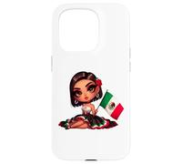 Woman's Chola Hispanic Girl Patriotic Mexican Roots Chicana Coque pour iPhone 15 Pro