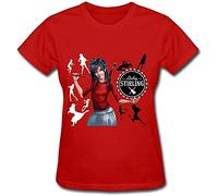 Woman's Lindsey Stirling Play Guitar Logo Fashion Soft T Shirts Red S