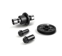 Womaqu Accessoires de mise à niveau de voiture télécommandée à l'échelle 1:14, engrenages d'arbre principal et différentiel, pièces de rechange pour véhicules télécommandés pour 14322 14331