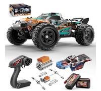 Womaqu Voiture Télécommandée 1:18 4WD 40 km/h Tout Terrain 4x4, Voiture RC avec 2 Batteries 7.4V 1300mAh, ESC Étanche 2.4GHz, Double Carrosserie, Transmission Métal, pour Adulte et Enfant