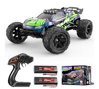 Womaqu Voiture Télécommandée Adulte 1:10, Voiture RC Tout-Terrain 45 km/h | 46 cm,2WD Propulsion Arrièr,avec 2 Batteries 2600mAh, Contrôle Proportionnel, pour Enfants et Adultes