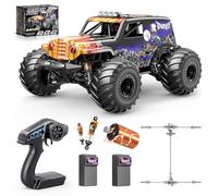 Womaqu Voiture Télécommandée Adulte Brushless 1:14, 4x4 Tout Terrain 70 km/h avec Amortisseurs à Huile, Voiture RC Haute Vitesse avec 2 Batteries 3S LiPo 1200 mAh et Émetteur 2.4GHz