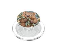 Wombat et Eucalyptus Animal PopSockets PopGrip pour MagSafe