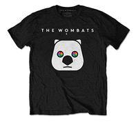 Wombats - the - T-Shirt # L Unisex Black # Rainbow Eyes [Import]