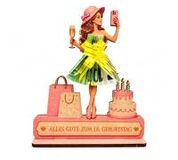 womebede Porte-vœux, cadeau d'anniversaire pour femmes et filles - Support en bois avec impression couleur UV - Emballage créatif et plaque pour tous les âges - Idée cadeau originale pour anniversaire