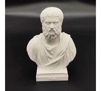 Womeet Platon - Sculpture de tête de philosophe grec ancien - Impression 3D - 10 cm - Figurine grecque - Décoration pour la maison, le bureau, la table (platon)
