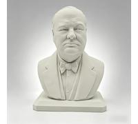 Womeet Winston Churchill Statue parlante Buste Churchill Sculpture, modèle d'impression 3D Premier ministre du Royaume-Uni, figurines blanches, décoration de bureau, cadeau politicien, 10 cm