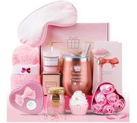 Women' s Gift Set with Scented Candle &amp Body Care, Birthday Gift for Women 15-70 Years, Welln COFFRET CADEAU BIEN-ETRE A TEL