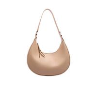 Women Bag Solid Color Shoulder Korean Styles Handbag PU Leather Armpit Half Moon Stylish Underarm Purse Women Fashion Armpit Pu Leather Handbag Solid Color Shoulder