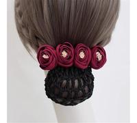 Women Bun Net Women's Hair Net Flower Hair Accessory