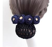 Women Bun Net Women's Hair Net Flower Hair Accessory