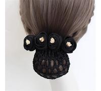 Women Bun Net Women's Hair Net Flower Hair Accessory