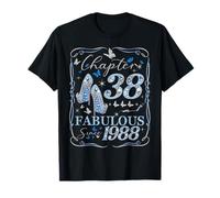 Women Chapter 38 Fabulous EST 1988 38th Birthday Queen T-Shirt