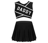 Women Cheerleader - Lingerie Cheer Outfit Cheerleader | Comfortable Uniform Çheerleader, High Waisted Music Party Costume, Versatile Halloween Styling Wear, Vibrant Athletic Lingerie For Women