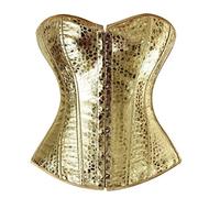 Women Corset Zipper Steampunk Corselet Leather Shapewear Bustier Overbust Corsets Top
