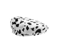 Women Fashion Berber Fleece Beret Hat Autumn Winter Female Hat (diary Cow Dot)