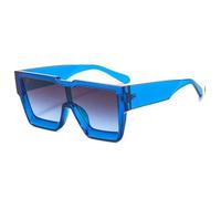 Women Fashion Big Frames Sun Glasses for Men Ladies Eyewear UV400,C4Blue