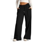 Women Fashion Trousers Full Pants Casual Straight Solid Color Loose Casual Wide Leg Pants