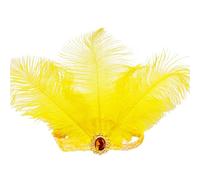 Women Flapper Headpiece Vintage Sequin Feather Headband Accessories for Ladies 20s Fascinator Headwear Accessories for Cocktail Prom Wedding Party