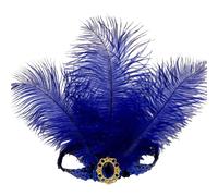 Women Flapper Headpiece Vintage Sequin Feather Headband Accessories for Ladies 20s Fascinator Headwear Accessories for Cocktail Prom Wedding Party