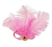 Women Flapper Headpiece Vintage Sequin Feather Headband Accessories for Ladies 20s Fascinator Headwear Accessories for Cocktail Prom Wedding Party