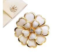 Women Flower Button Covers, Vintage DIY Decorative Metal, Flower Shaped Button Embellishments for Shirts and Suits, Elegant Craft Material, Fashionable Accessory for Grandma Wife Daughter Girlfriend