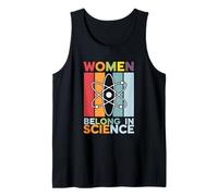 Women History Month Women Belong in Science STEM Vintage Débardeur