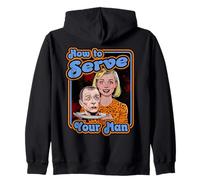 Women How to Serve Your Man Funny Retro Comic Book Sweat à Capuche