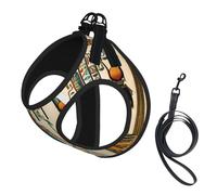 Women in Ancient Egypt Ensemble harnais et laisse réglable pour chats et chiens, gilet en maille douce et respirante avec design réfléchissant, laisse anti-fuite pour petits animaux de compagnie