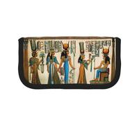 Women in Ancient Egypt Petite trousse à crayons simple trousse à crayons esthétique trousse à crayons sac de rangement porte-stylo bureau, Noir , Taille unique, Organiseur de sac