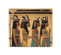 Women in Ancient Egypt Portefeuille à deux volets avec fenêtre pour carte d'identité, portefeuille fin en cuir facile d'accès compact pour homme et femme