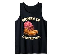 Women in Construction Bottes de Travail Casque de Construction Pride Débardeur