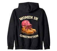 Women in Construction Bottes de Travail Casque de Construction Pride Sweat à Capuche
