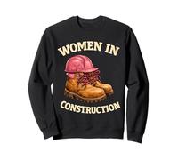 Women in Construction Bottes de Travail Casque de Construction Pride Sweatshirt
