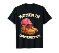 Women in Construction Bottes de Travail Casque de Construction Pride T-Shirt