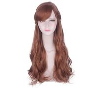 Women Long Brown Princess Braid Cosplay Wig Anna Party Costume Girls Role Play Costume Wigs