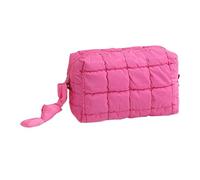Women Makeup Bag - Sac de toilette Cosmetic Bag, Large Pouch Solid Color, Organisateur moderne | Quilted Cosmetics Toiletery Bags For Wife Girlfriend Students Lipsticks Lotion Eyeshadow Concealer