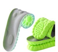 Women Men and Kids - U-Shape Memory Foam Replacement Insoles - Super Soft 4D Cloud Insole for Anti Fatigue, Shock Absorption, Foot Pain Relief, Arch Support (Vert,35-36)