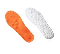 Women Men and Kids - U-Shape Memory Foam Replacement Insoles - Super Soft 4D Cloud Insole for Anti Fatigue, Shock Absorption, Foot Pain Relief, Arch Support (Orange,39-40)
