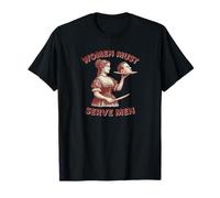 Women Must Serve Men Y2K Femme féministe sans charnière T-Shirt