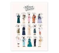 Women of Science Poster de Nour Tohme 30 x 40 cm Tableaux Décoration murale