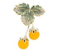 Women pins Accessories Ladies Elegant Yellow Cherry Classic Party Fruit Shaped Brooch Fashion brooches Made in China