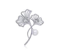 Women pins Pearl Elegant Crystal Brooch Multifunctional White-Collar Accessories Lapel pin for Jacket Scarf Dress Or Shawls Fashion brooches Made in China