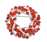 Women pins Rhinestone Flower Garland Women's Cubic Zircon Cardigan Jacket Coat Brooch Fashion brooches Made in China