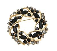 Women pins Rhinestone Flower Garland Women's Cubic Zircon Cardigan Jacket Coat Brooch Fashion brooches Made in China